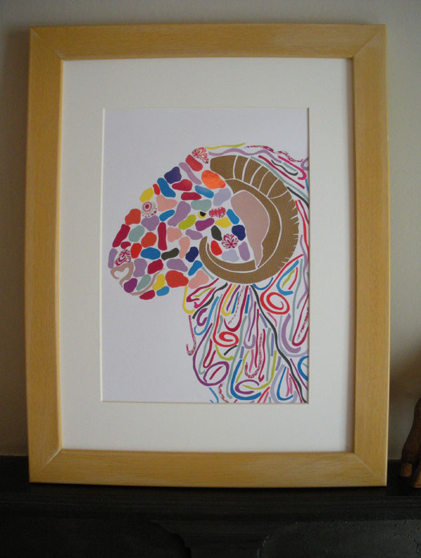 sheep framed